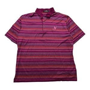 Vintage 80’s Purple Striped Polo